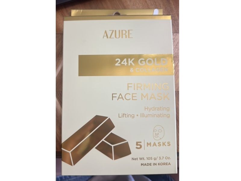 Azure Firming Face Mask, 3.7 fl oz/105 g, 5 Count
