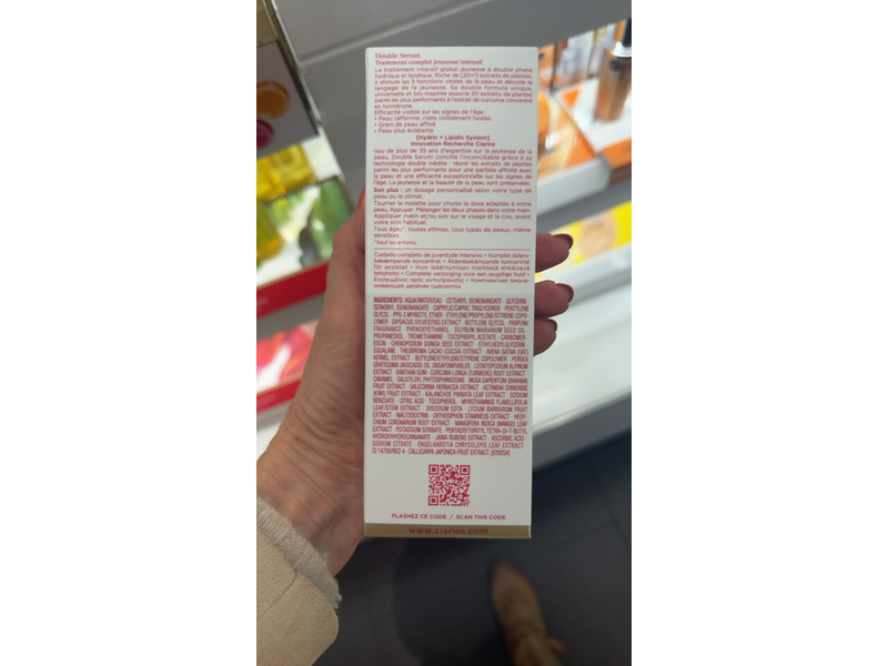 Clarins Double Serum, Deluxe Edition, Hydric + Lipidic System, 2.5 fl oz/75 mL