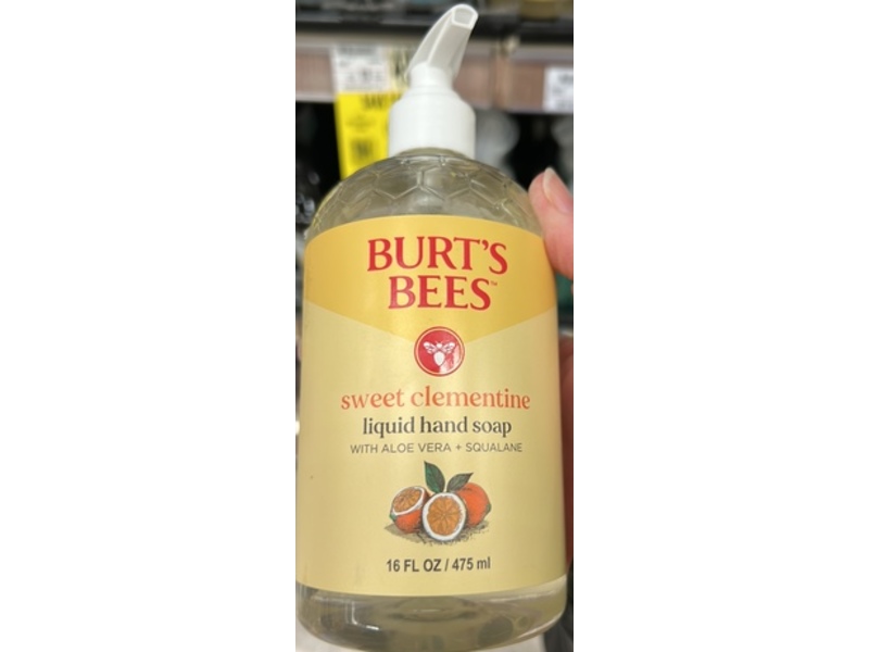 Burt's Bees Liquid Hand Soap, Sweet Clementine, 16 fl oz/475 mL