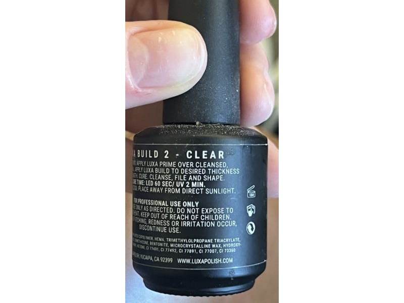 Luxa Build 2 Builder Gel, Clear, 0.5 fl oz/15 mL