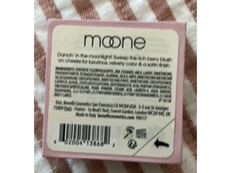 Benefit Blush Mini Moone Rich Berry Blush, 0.08 oz/2.5 g