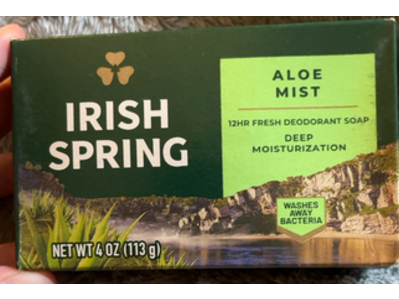 Irish Spring Bar Soap, Aloe Mist, 4 oz/113 g, Pack Of 8