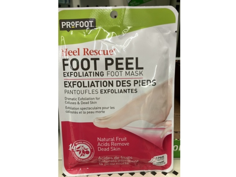 Profoot Heel Rescue Foot Peel Exfoliating Foot Mask, 1 Pair