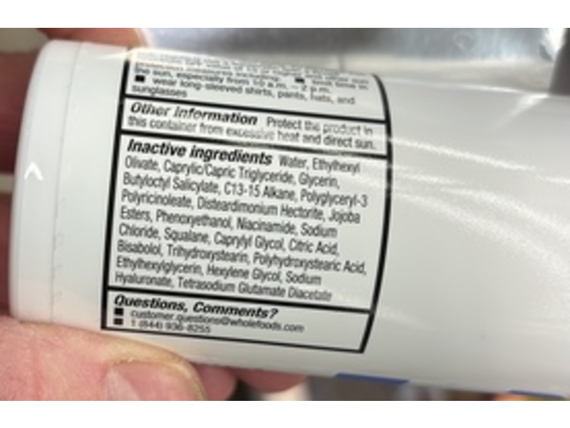 365 By Whole Foods Market Facial Moisturizer Sunscreen Lotion, SPF 30, 3 fl oz/88.72 mL