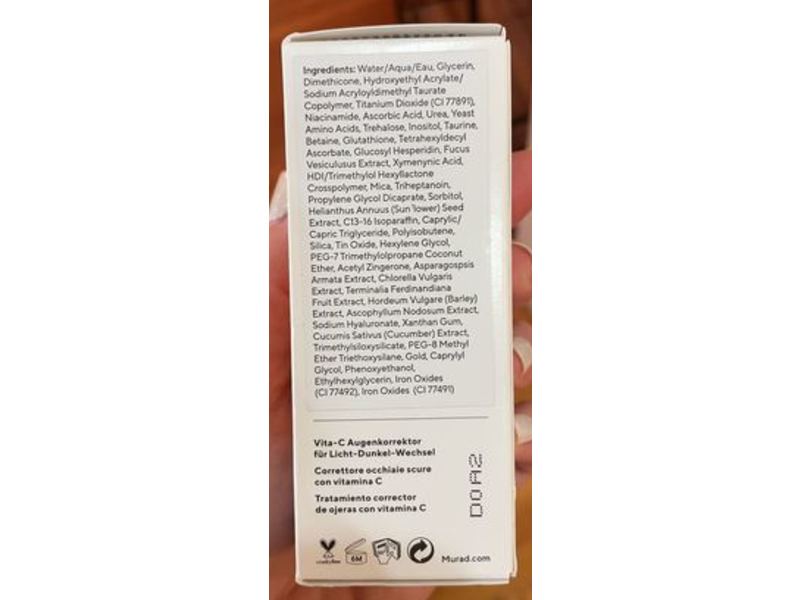 Murad Environmental Shield Vita-C Eyes Dark Circle Corrector, 0.5 fl oz/15 mL