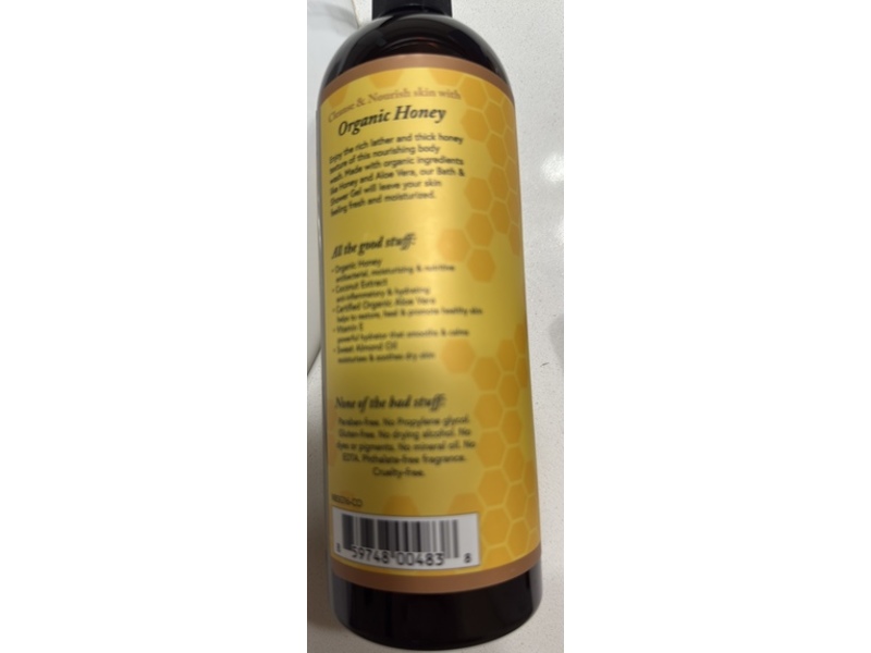 The Naked Bee Bath & Shower Gel, Coconut & Honey, 16 fl oz/473 mL