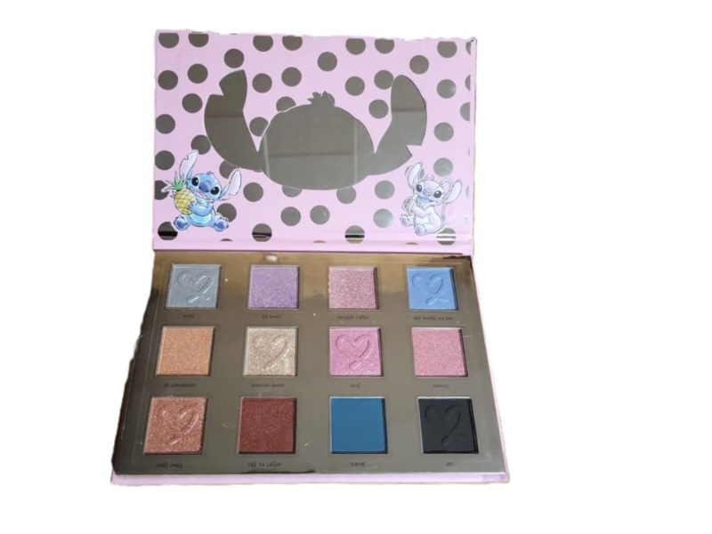 Disney Stitch Taste Beauty Eyeshadow Palette, Mirror, 0.81 oz/23 g