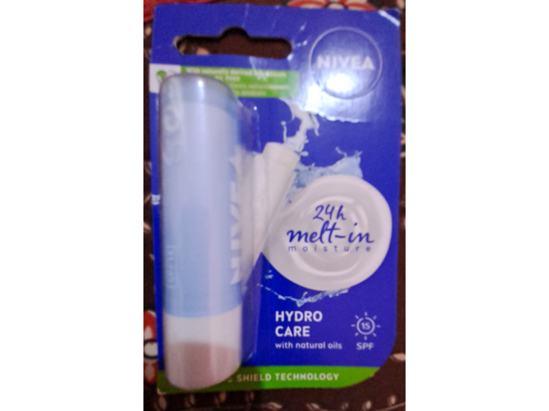 Nivea Hydro Care Melt In Moisture Lip Blam, SPF 15, 5.5 mL