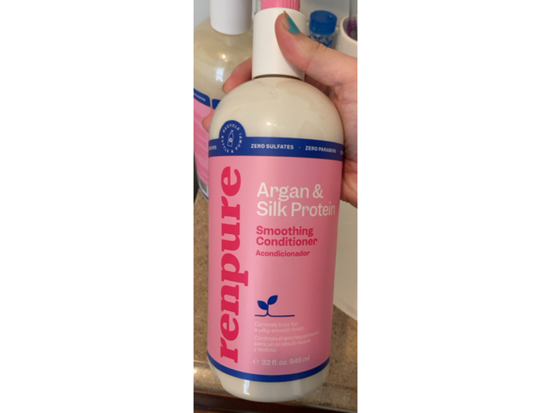 Renpure Smoothing Conditioner, Argan & Silk Protein, 32 fl oz/946 mL
