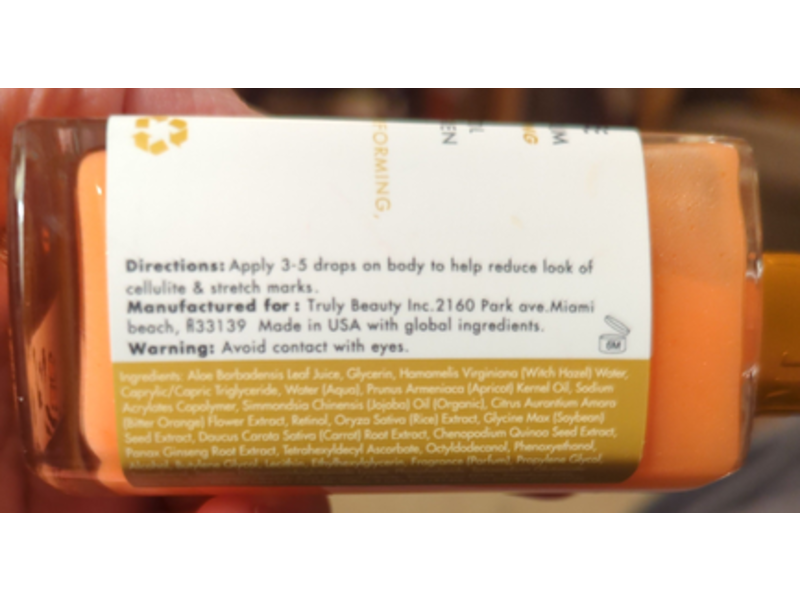 Truly Anti Cellulite Resurfacing Body Serum, 3.1 fl oz/90 mL