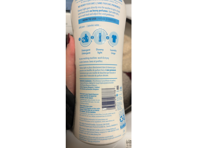 Downy Light In - Wash Scent Booster, Ocean Mist, 18.2 oz/515 g