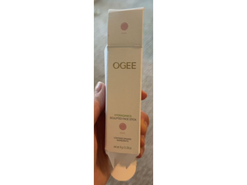 Ogee Hydraganics Sculpted Face Stick, Pearl, 0.28 oz/8 g