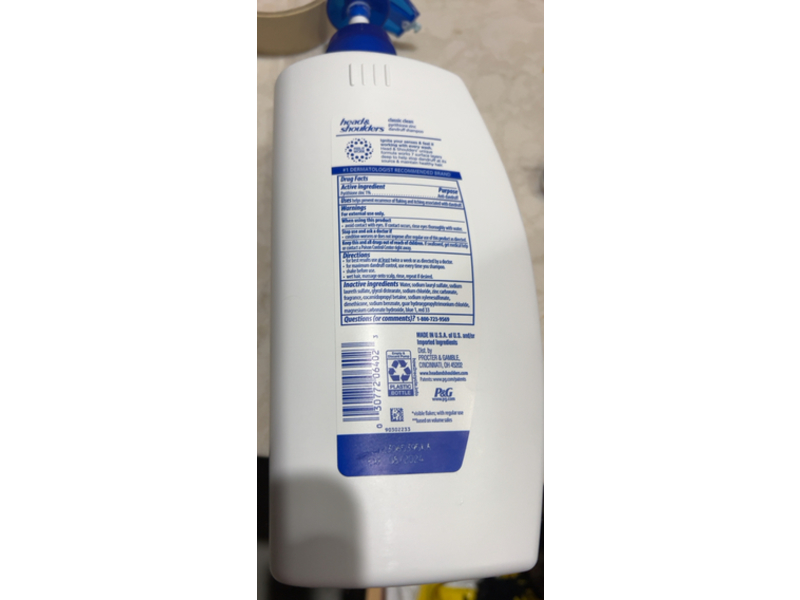 Head & Shoulders Dandruff Shampoo, Classic Clean, 28.2 fl oz/835 mL