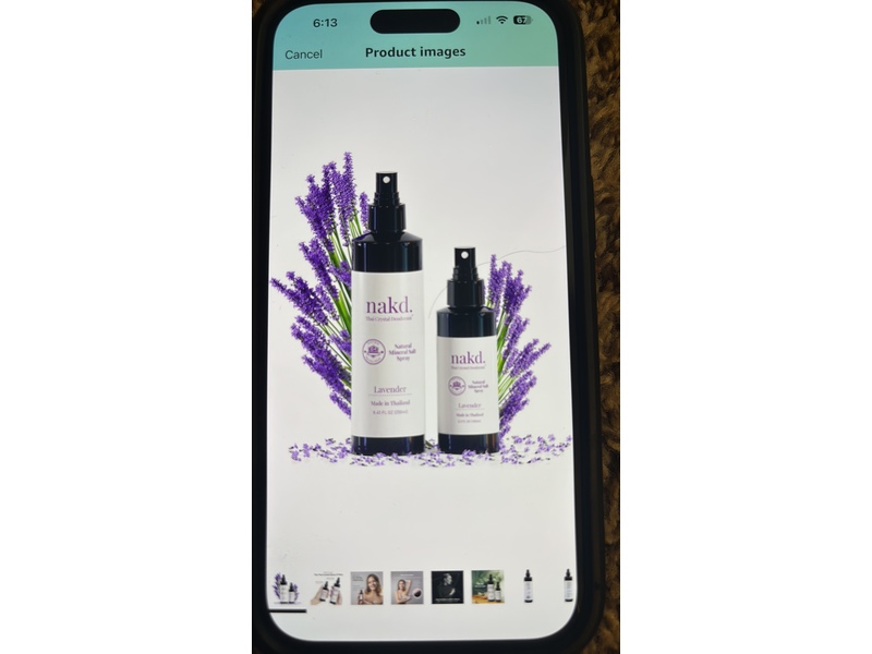 Nakd. Thai Crystal Deodorant Mineral Salt Spray Set, Pack Of 2