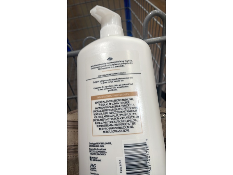 Ivory Deeply Moisturizing Body Wash, Notes Of Vanilla, 27 fl oz/798 mL