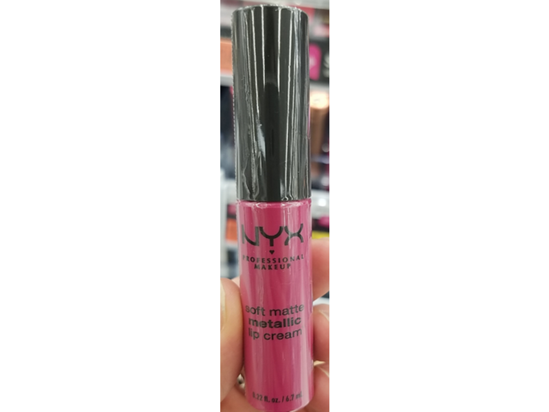 NYX Professional Makeup Soft Matte Metallic Lip Cream, Paris, 0.22 fl oz/6.7 mL
