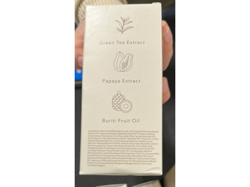 Rowe Casa Organics Age Defying Nourishing Face Cleanser, Green Tea, Papaya & Buriti Fruit Oil, 6 fl oz/177 mL