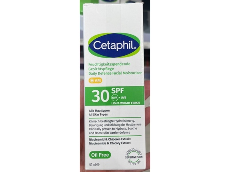Cetaphil Daily Defense Facial Moisturiser, SPF 30, 50 mL