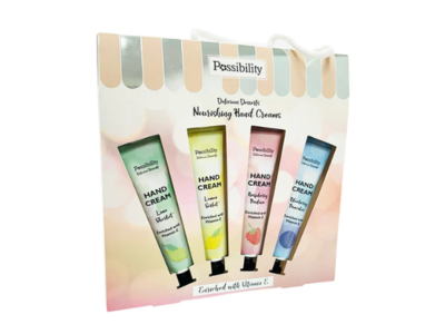 Possibility Of London Nourishing Hand Cream Set, Delicious Desserts, 2 fl oz/60 mL, Set Of 4