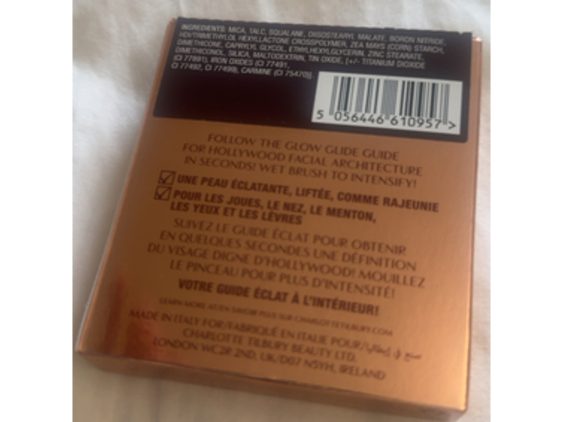 Charlotte Tilbury Glow Glide Face Architect Highlighter, Champagne Glow, 0.24 oz /7 g