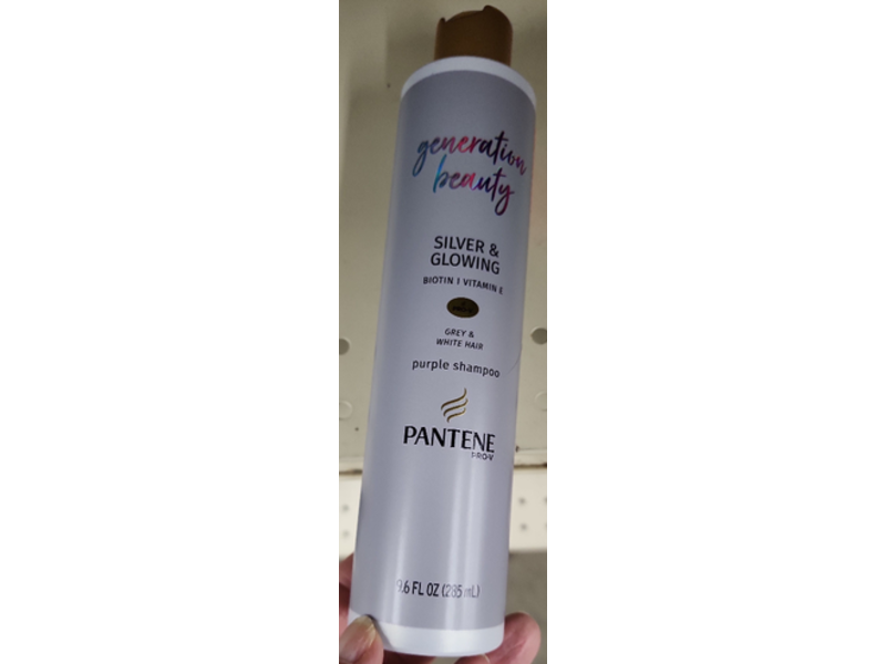 Pantene Pro-V Generation Beauty Purple Shampoo, Silver & Glowing, 9.6 fl oz/235 mL
