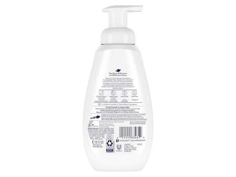 Dove Foaming Body Wash Nourishing, Beauty Moisture, 13.5 fl oz/400 mL