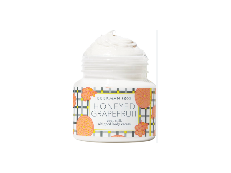 Beekman 1802 Goat Milk Whipped Body Cream, Honeyed Grapefruit, 2 fl oz/59 mL