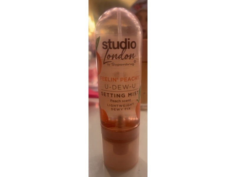 Studio London By Superdrug Feelin' Peachy U-Dew-U Setting Mist, Peach Scent, 100 mL