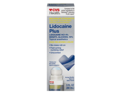 CVS Health Maximum Strength Pain Relieving Liquid, Lidocaine Plus, 3 fl oz/88 mL