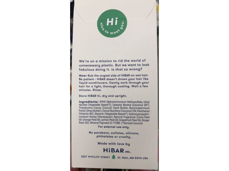 HiBAR Maintain Solid Conditioner Bar, 2.9 oz/82 g