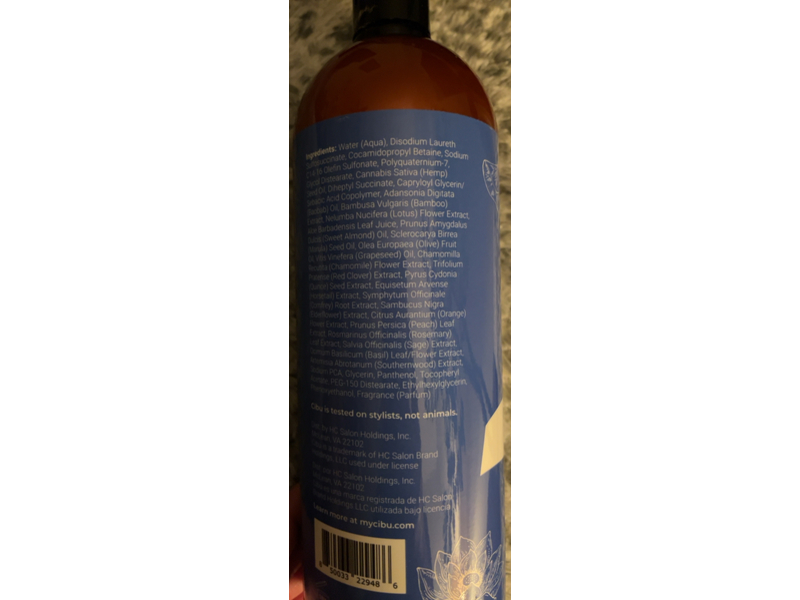 Cibu Balance Shampoo, 34.4 fl oz/1017 mL