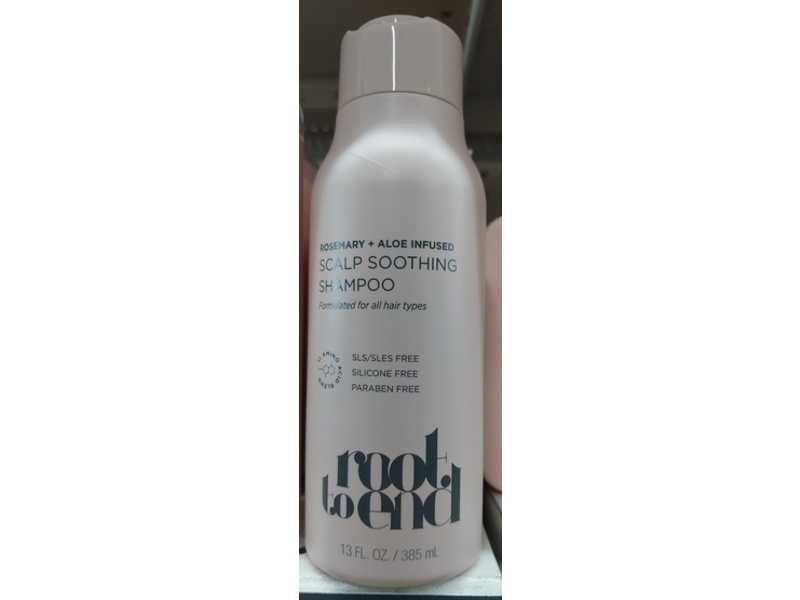 Root To End Haircare Scalp Soothing Shampoo, Rosemary + Aloe, 13 fl oz/385 mL