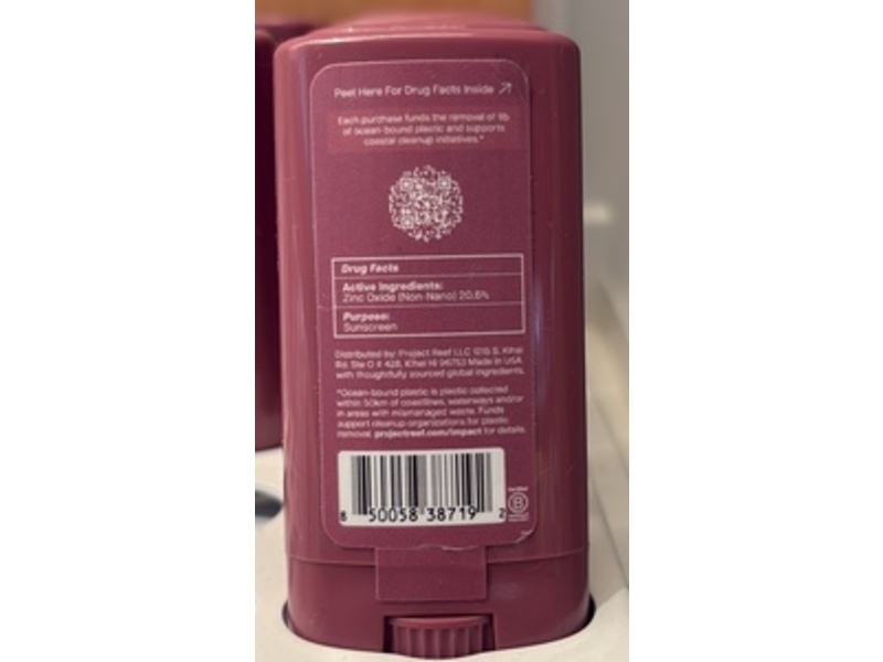 Project Reef Sheer Mineral Sunstick, SPF 50, 0.5 oz/14 g