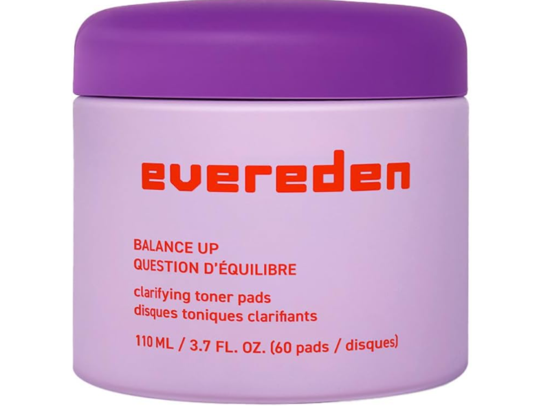 Evereden Balance Up Clarifying Toner Pads, 3.7 fl oz/110 mL, 60 Count
