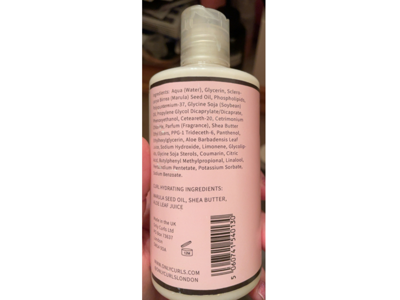 Only Curls Hydrating Curl Creme, Shea Butter & Marula Oil, 8.45 fl oz/250 mL