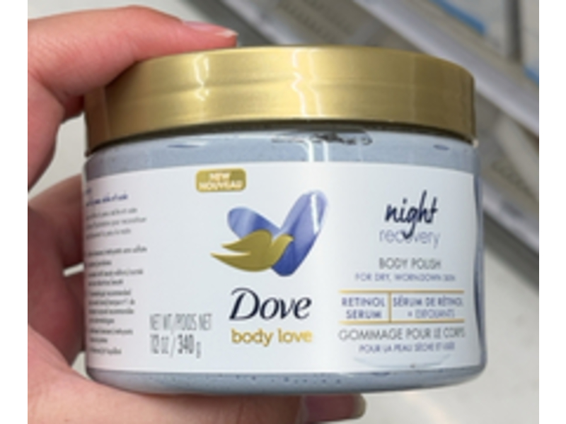 Dove Body Love Night Recovery Body Polish, 12 oz/340 g