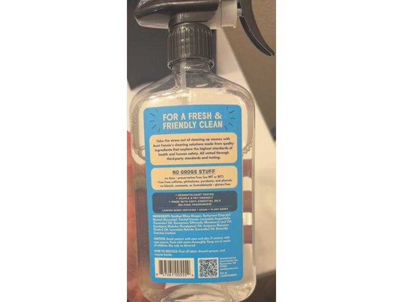 Aunt Fannie's Bathroom Cleaner, 16.9 fl oz/500 mL