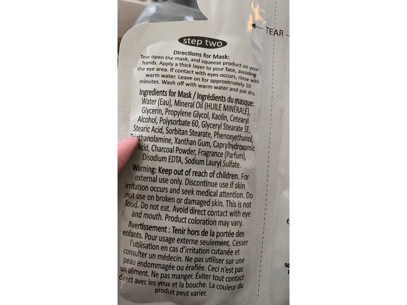 April Bath & Shower Spa Green Tea Facial Cleanser & Activated Charcoal Face Mask, 0.35 oz / 10 g & 0.42 oz / 12 g