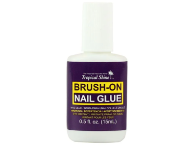 Tropical Shine Brush-On Nail Glue, 0.5 fl oz/15 mL