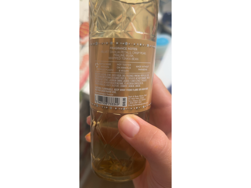 Bath & Body Works Fine Fragrance Mist, Dahlia, 8 fl oz/236 mL