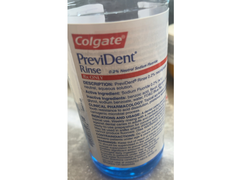 Colgate Prevident Rinse, Cool Mint, 16 fl oz/473 mL (RX)