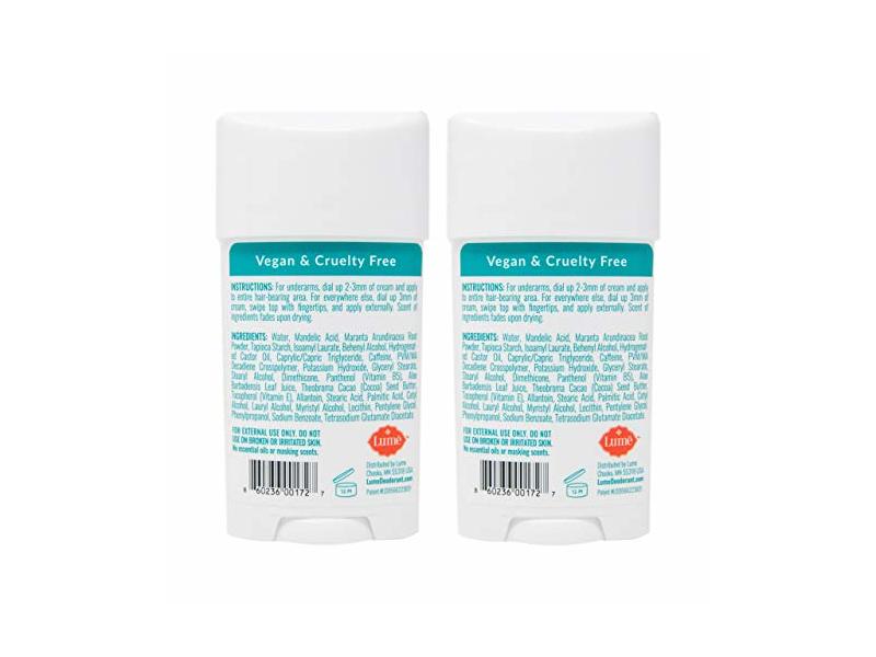Lume Whole Body Deodorant, Unscented, 2.2 oz/62 g