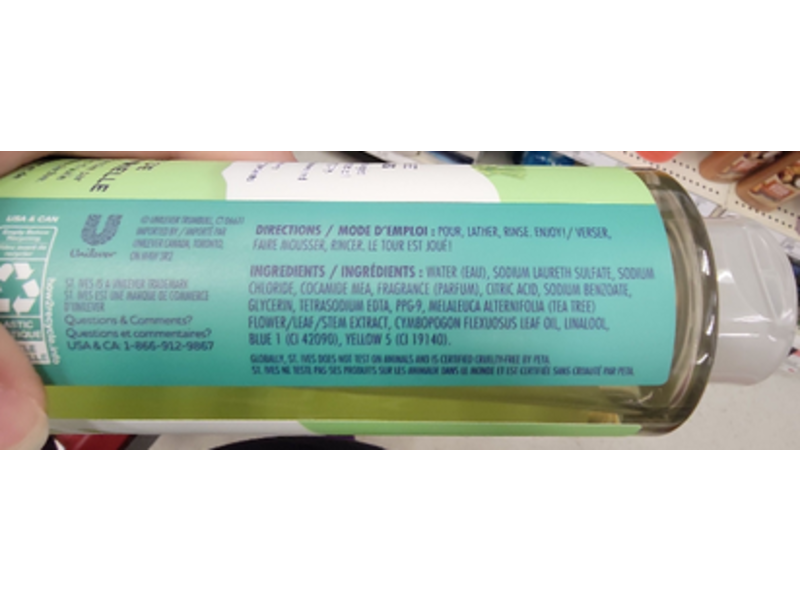 St. Ives Purifying Body Wash, Tea tree, Lemongrass, 22 fl oz/650 mL