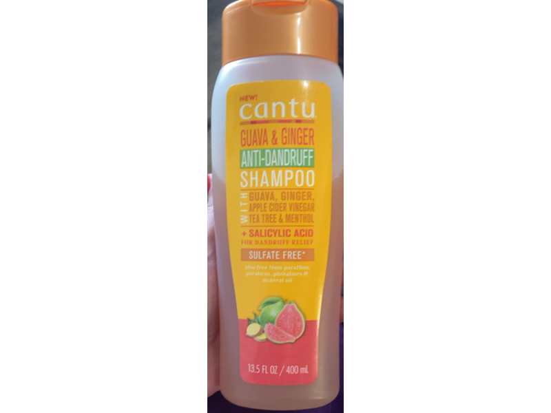 Cantu Guava & Ginger Anti-Dandruff Shampoo, Salicylic Acid, 13.5 fl oz/400 mL