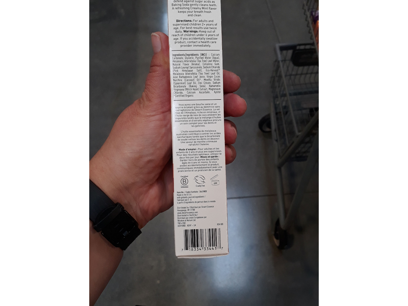 Desert Essence Pink Himalayan Sea Salt Toothpaste, Creamy Mint, 6.25 oz / 176 g