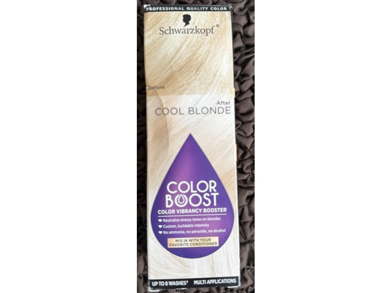 Schwarzkopf Color Boost Color Vibrancy Booster, Cool Blonde, 1 fl oz/30 mL