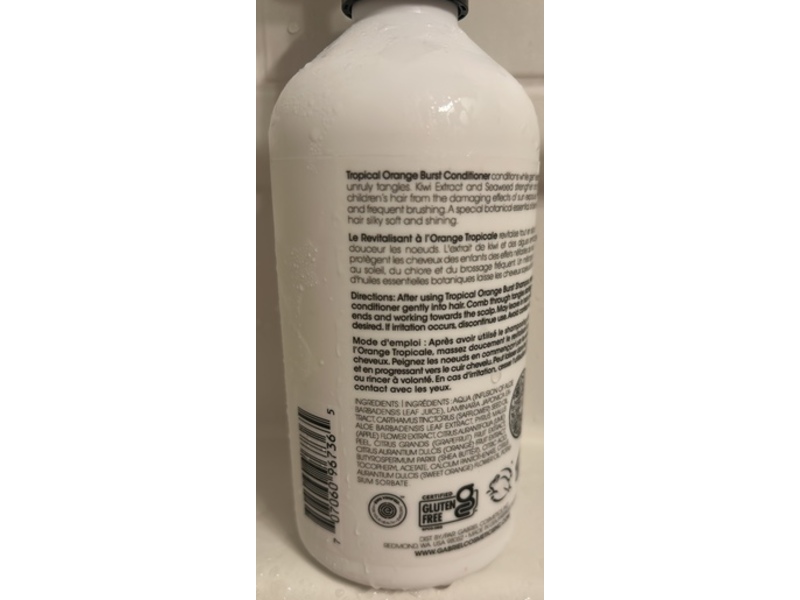 Gabriel Cosmetics Clean Kids Conditioner, Tropical Orange Burst, 16 fl oz/480 mL