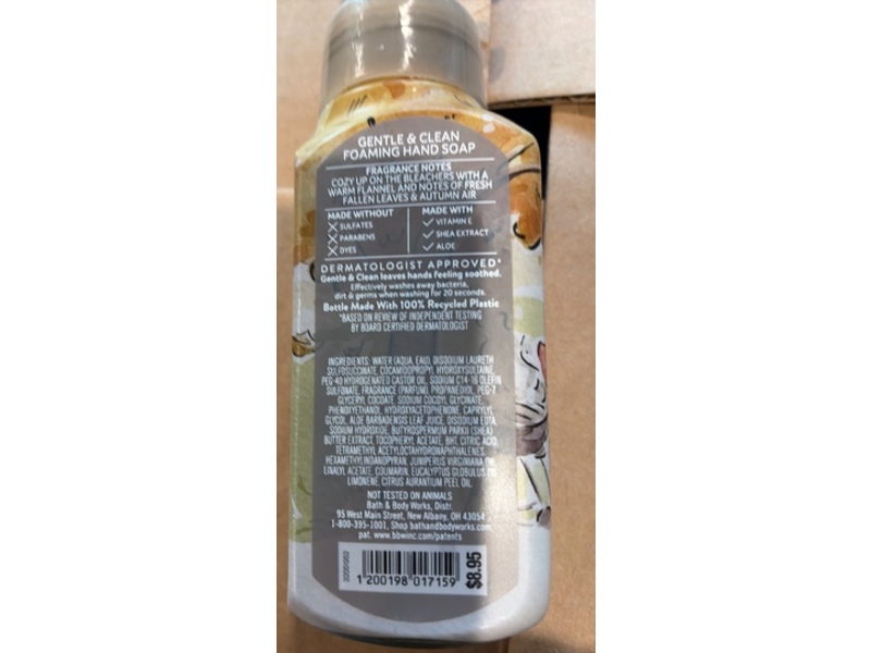 Bath & Body Works Gentle & Clean Foaming Hand Soap, Football Season, 8.75 fl oz/259 mL