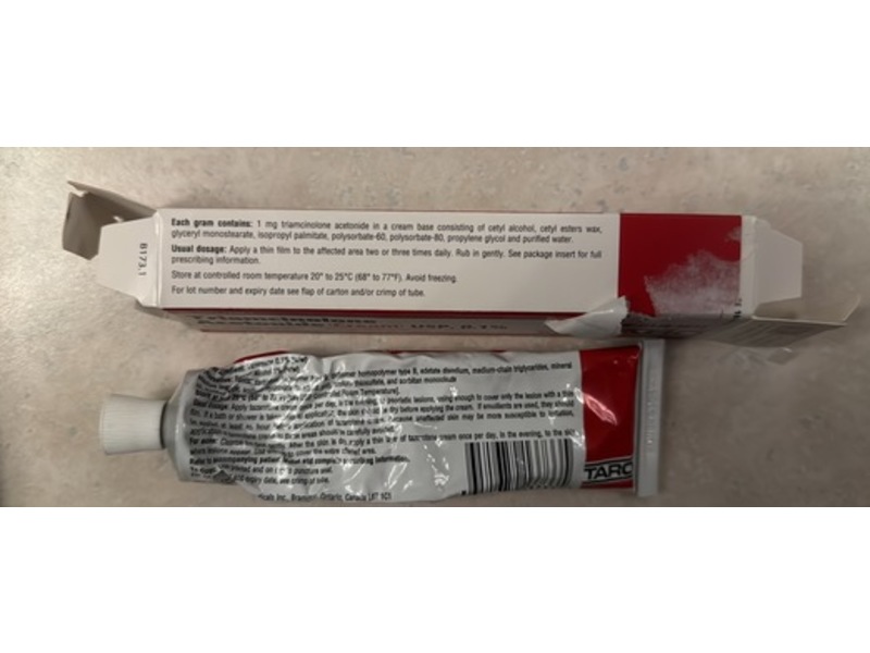 Triamcinolone Acetonide Cream 0.1%, 60 g, Taro (Rx)