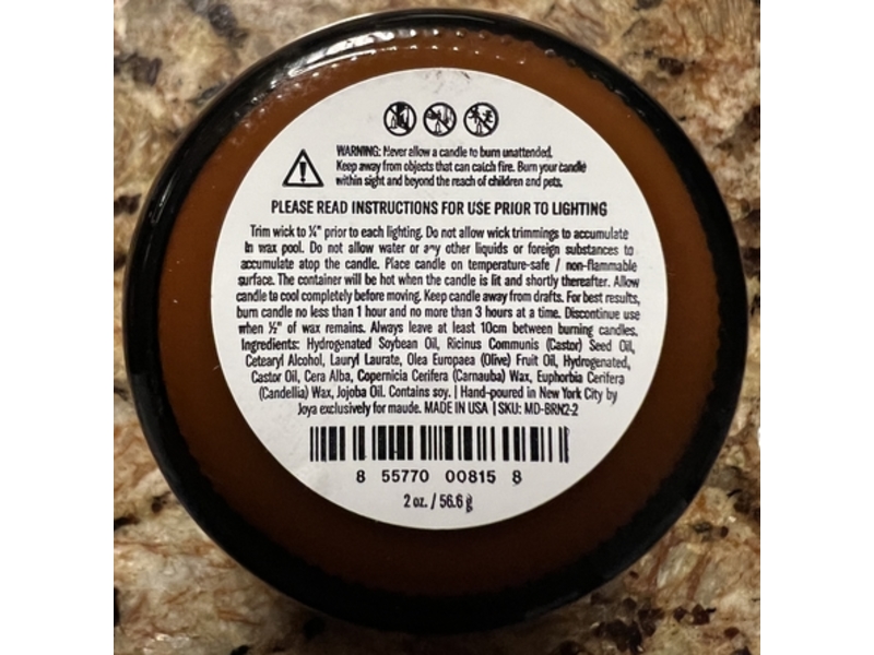 Maude Burn Massage Candle, No.0, 2 oz/56.6 g